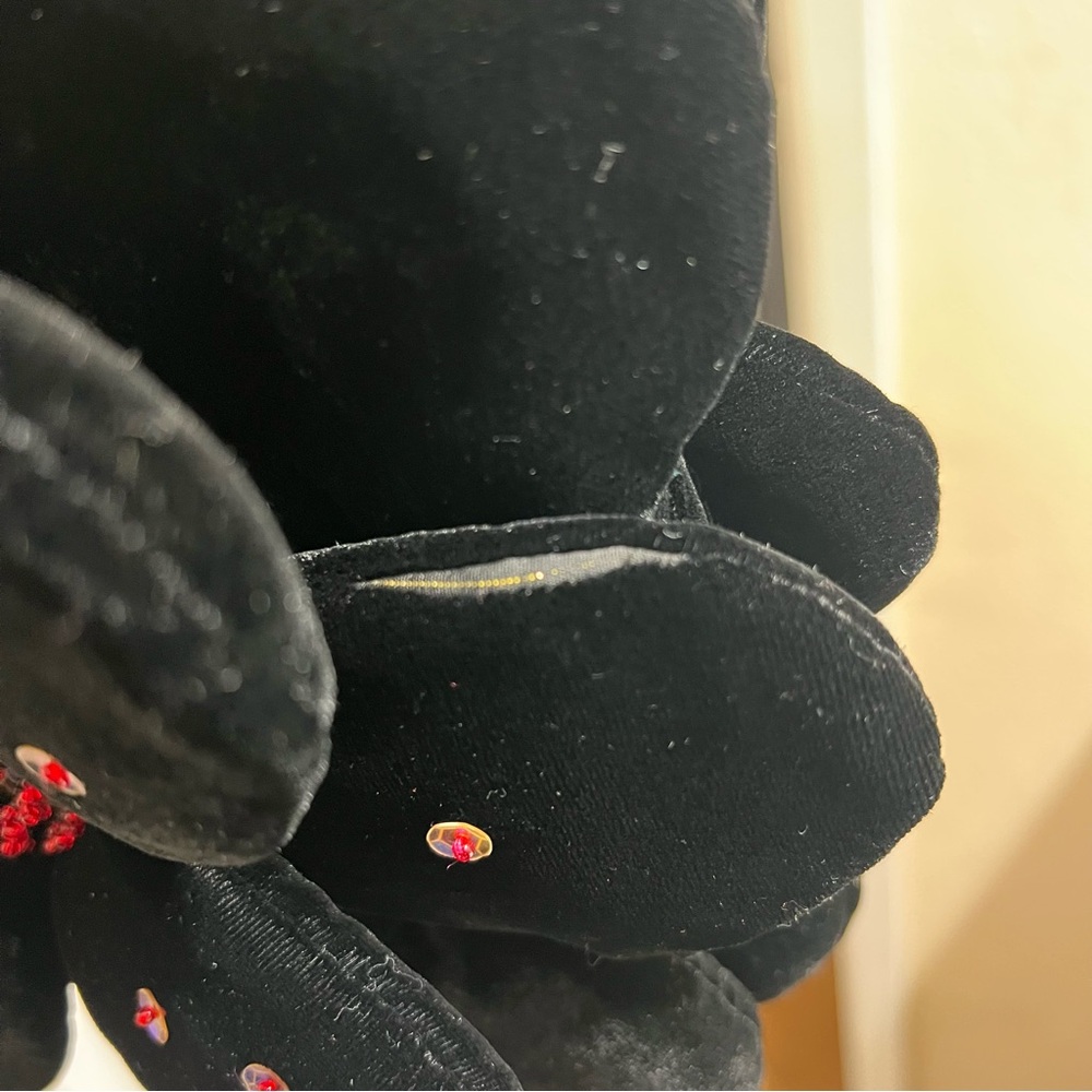Vintage Shiraleah Velvet Flower Purse - Picture 11 of 12